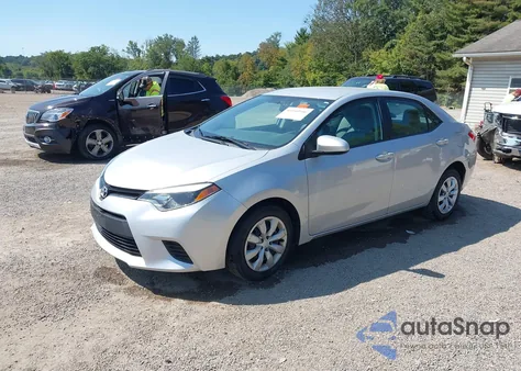 2014 Toyota Corolla Le z USA, uszkodzony, nr VIN 2T1BURHE1EC154151
